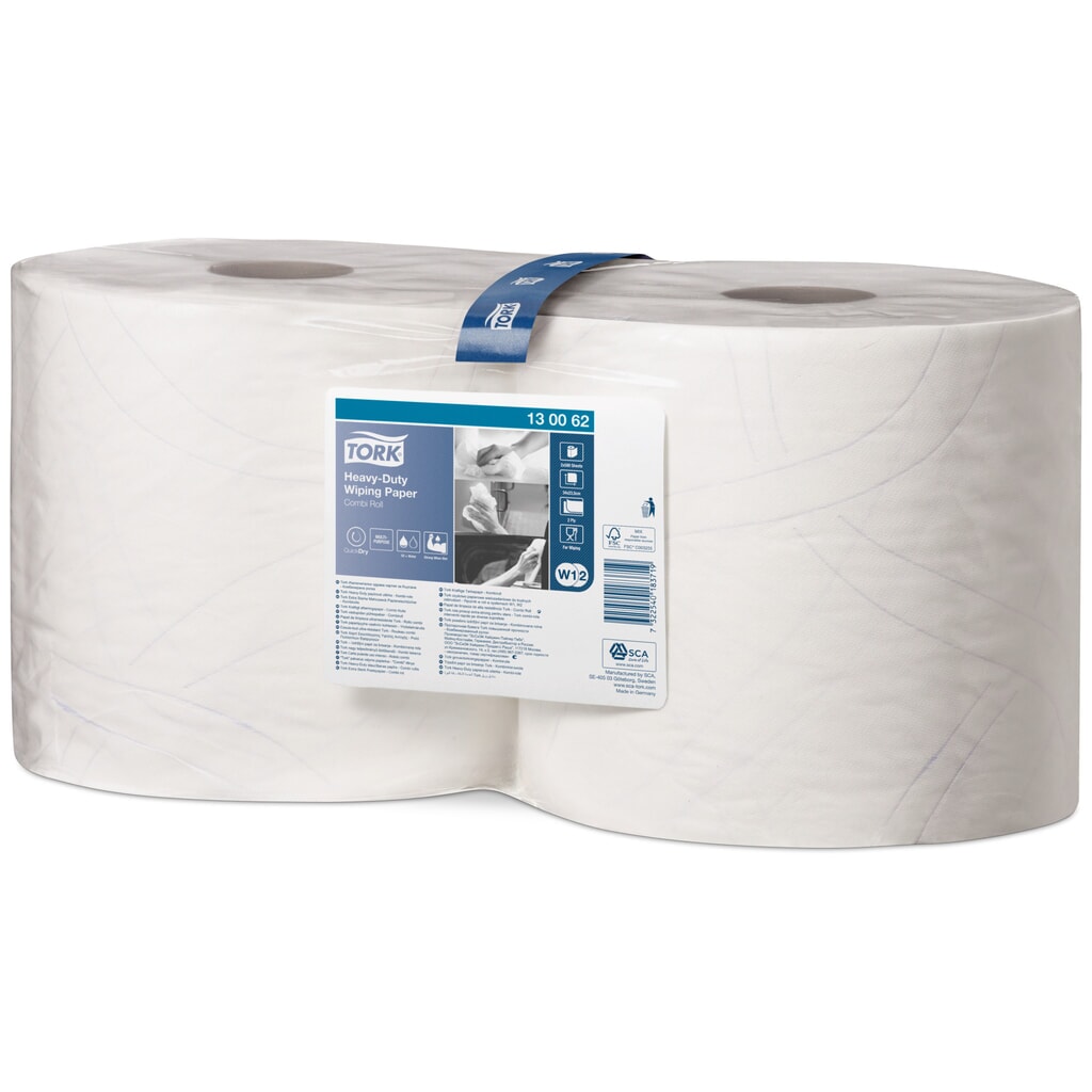 Obrázek produktu: TORK® Extra silné ubrousky, VxŠ 340 x 235 mm, 2 role, bílá