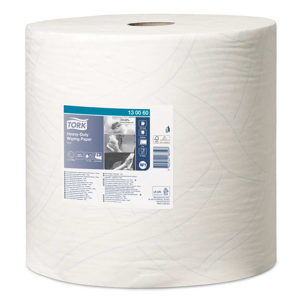 Obrázek produktu: TORK® Extra silné ubrousky, VxŠ 340 x 370 mm, 1 role, bílá