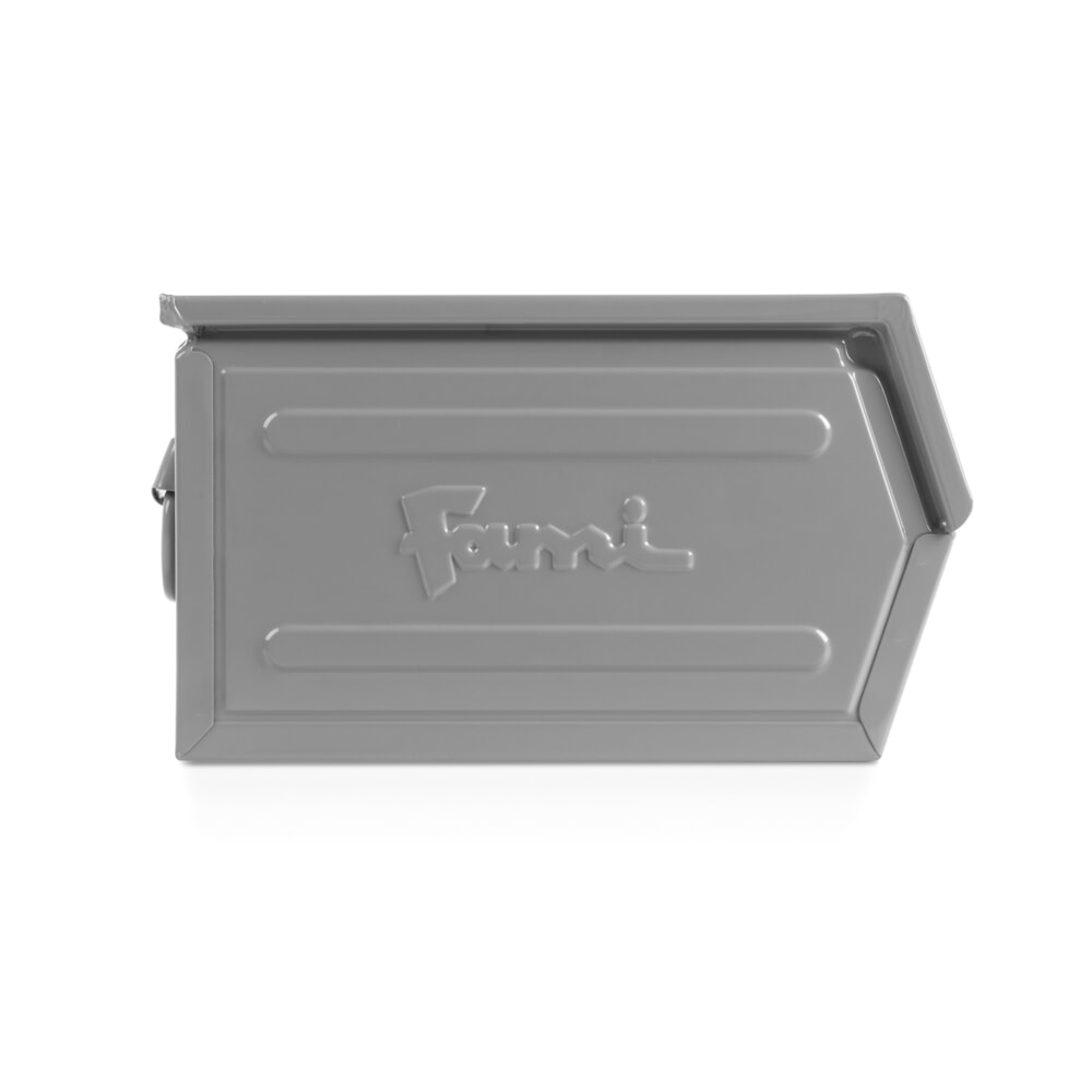 Číslo obrázku produktu 2: Úložný box Fami s ocelovým plechem, VxŠxH 200 x 200 x 350 mm, veverčí šedá, 8 ks/VE