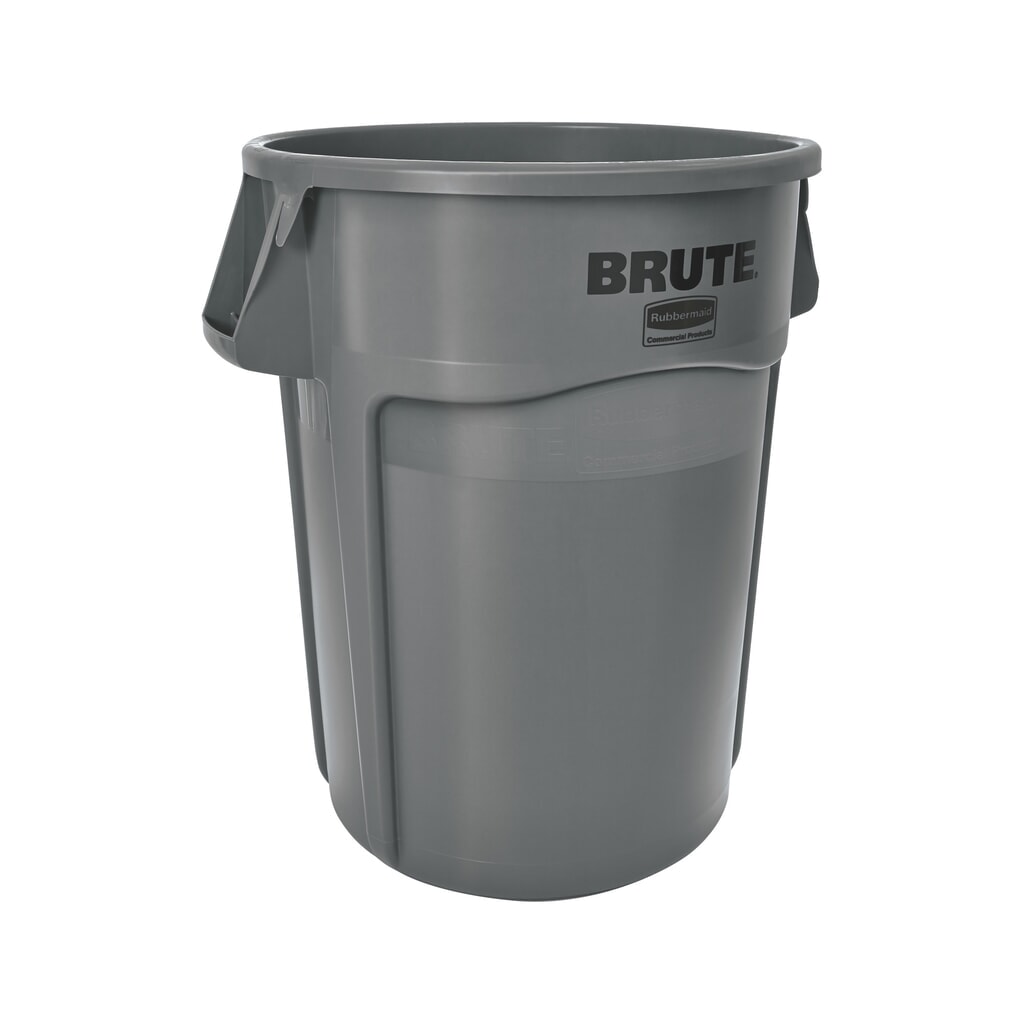 Univerzální kontejner Rubbermaid®, plast, kulatý, 166 litrů, šedá Obrázek produktu: Univerzální kontejner Rubbermaid®, plast, kulatý, 166 litrů, šedá