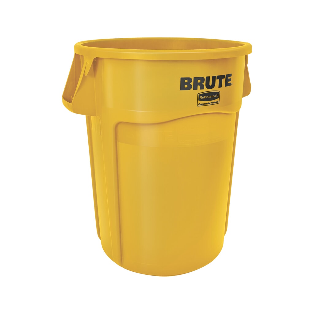 Univerzální kontejner Rubbermaid®, plast, kulatý, 166 litrů, žlutá Obrázek produktu: Univerzální kontejner Rubbermaid®, plast, kulatý, 166 litrů, žlutá
