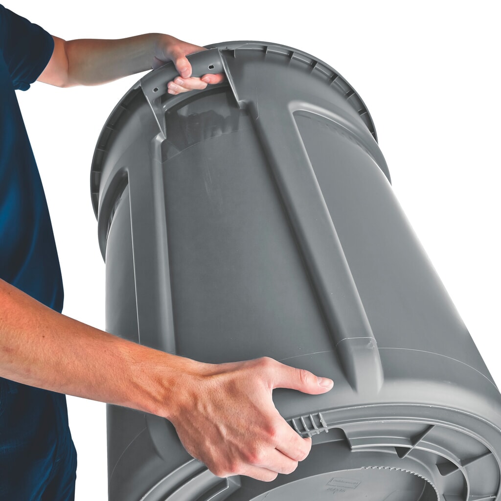Univerzální kontejner Rubbermaid®, plast, kulatý, 166 litrů, žlutá Číslo obrázku produktu 3: Univerzální kontejner Rubbermaid®, plast, kulatý, 166 litrů, žlutá