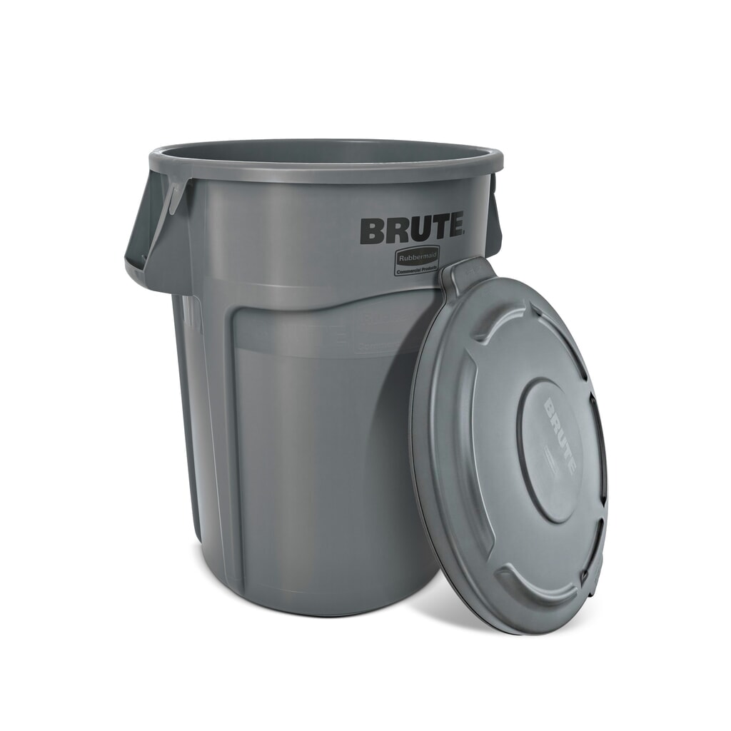 Obrázek produktu: Univerzální kontejner Rubbermaid®, plast, kulatý, 121 litrů, šedá