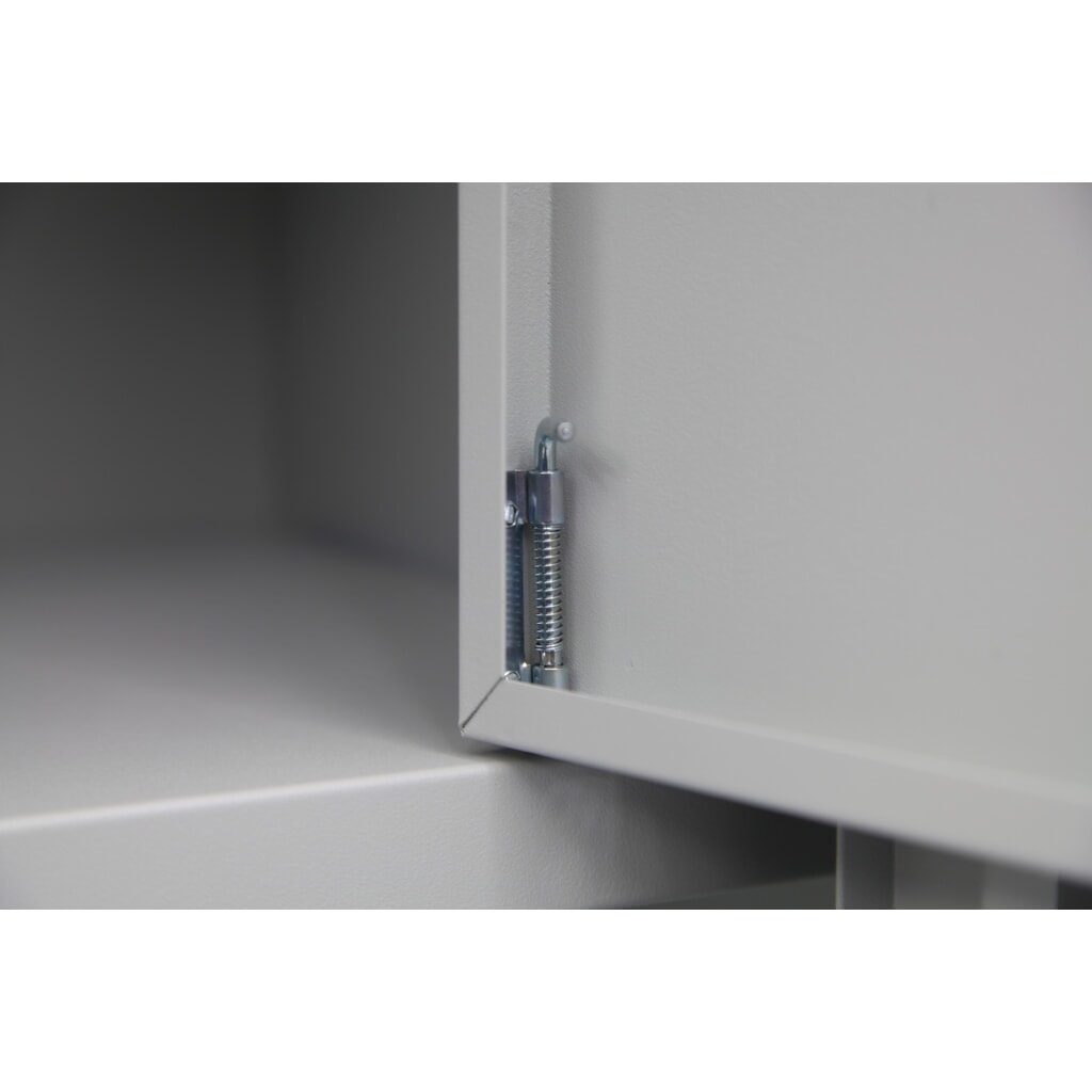 Univerzální skříň HEMMDAL HUS-1, cylindrický zámek s otočnou západkou, 4,5 výšek pořadače, VxŠxH 1800 x 800 x 380 mm, pozinkované police, světle šedá Číslo obrázku produktu 3: Univerzální skříň HEMMDAL HUS-1, cylindrický zámek s otočnou západkou, 4,5 výšek pořadače, VxŠxH 1800 x 800 x 380 mm, pozinkované police, světle šedá