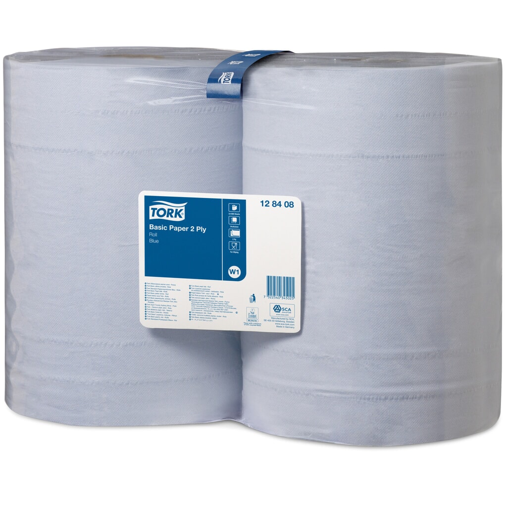 TORK® standardní ubrousky, VxŠ 340 x 370 mm, 2 role, modrá Obrázek produktu: TORK® standardní ubrousky, VxŠ 340 x 370 mm, 2 role, modrá
