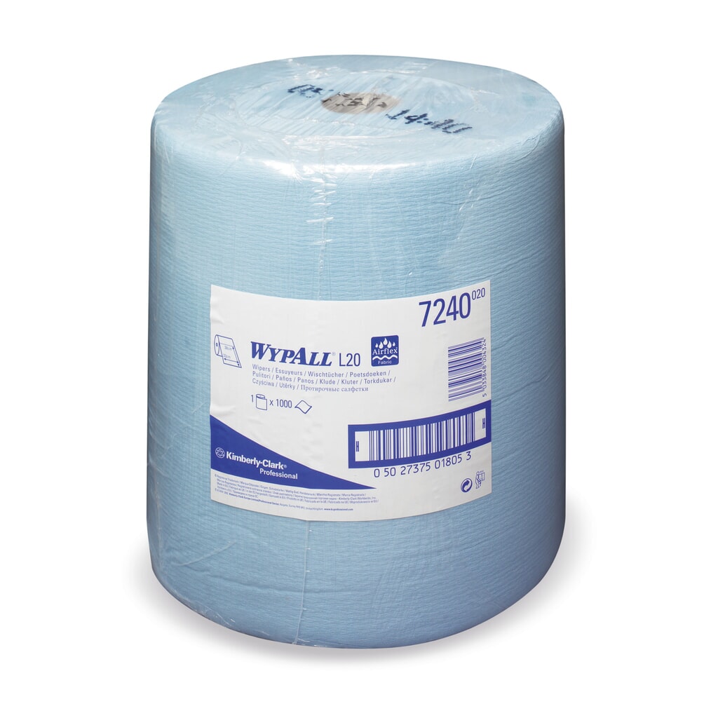 WYPALL L10 Extra+ Ubrousky, VxŠ 385 x 235 mm, 1 000 utěrky, Modrá Obrázek produktu: WYPALL L10 Extra+ Ubrousky, VxŠ 385 x 235 mm, 1 000 utěrky, Modrá