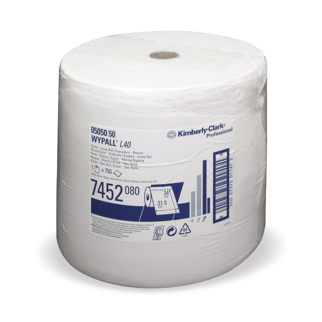 WYPALL L30 Ultra+ Ubrousky, VxŠ 380 x 235 mm, 750 utěrky Obrázek produktu: WYPALL L30 Ultra+ Ubrousky, VxŠ 380 x 235 mm, 750 utěrky