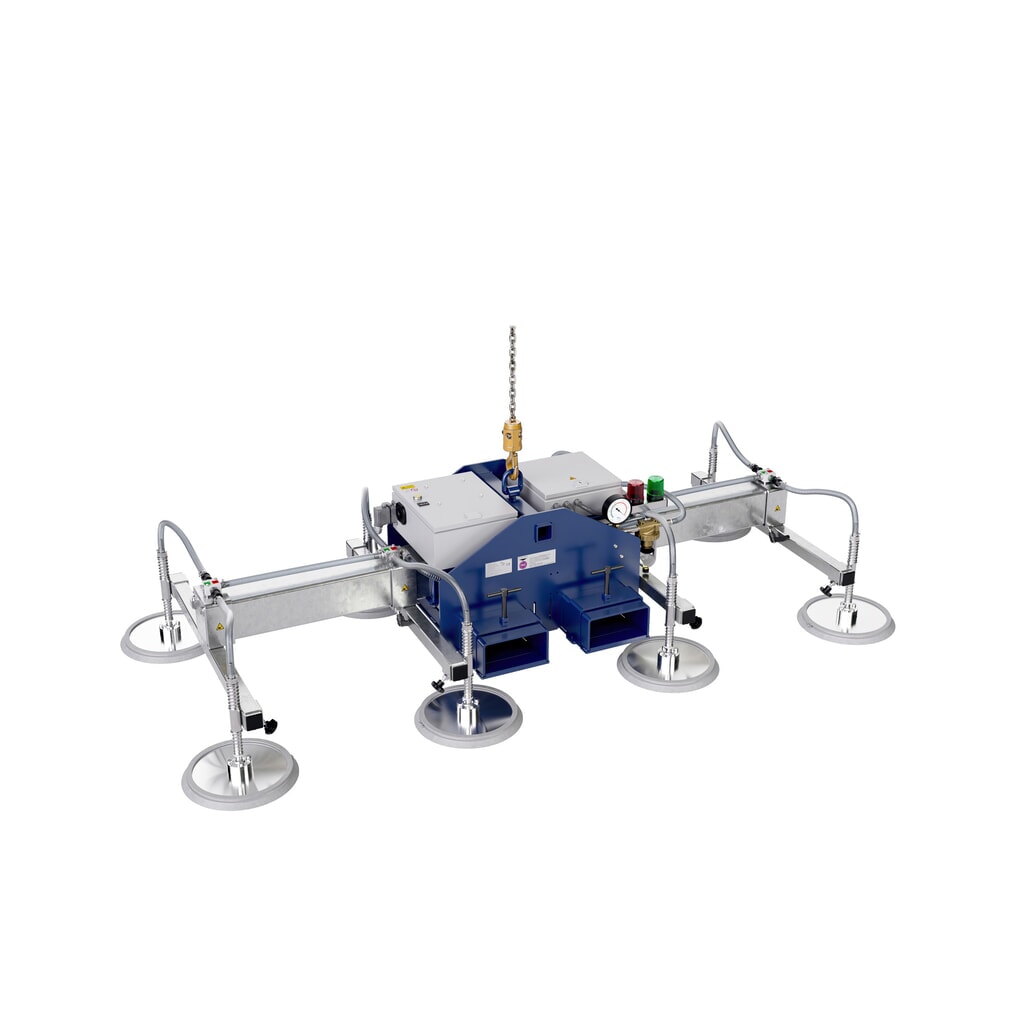 Číslo obrázku produktu 1: Vakuový zvedák AERO-LIFT® AERO-SELECT, 4 přísavky, nosnost 150 kg, délka traverzy 2000 mm