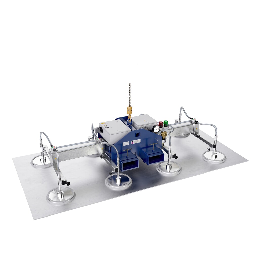 Vakuový zvedák AERO-LIFT® AERO-SELECT, 4 přísavky, nosnost 150 kg, délka traverzy 2000 mm Číslo obrázku produktu 2: Vakuový zvedák AERO-LIFT® AERO-SELECT, 4 přísavky, nosnost 150 kg, délka traverzy 2000 mm