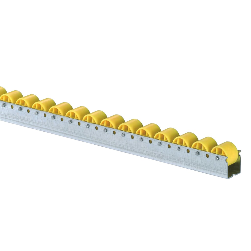 Válečkové lišty U, SF-Normal, rozteč 100 mm, nosnost válečku 12 kg Obrázek produktu: Válečkové lišty U, SF-Normal, rozteč 100 mm, nosnost válečku 12 kg