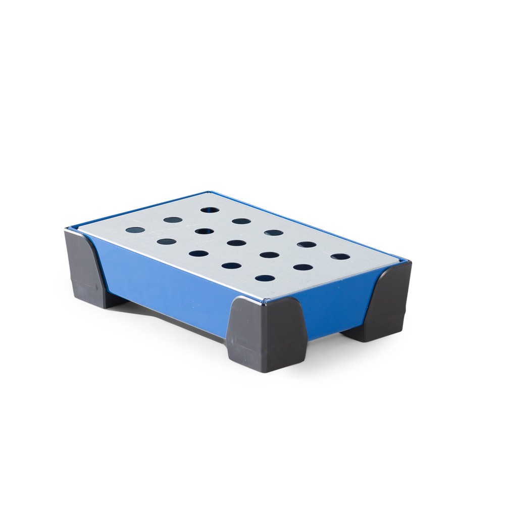 Obrázek produktu: Vana na malé nádoby z oceli, výška 95 mm, objem 5 l, vč. pozinkovaného děrovaného plechu