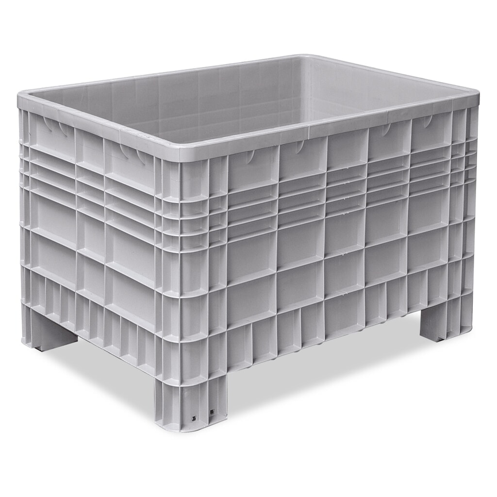 Velký zásobník z polyetylenu, s patkami Obrázek produktu: Velký zásobník z polyetylenu, s patkami
