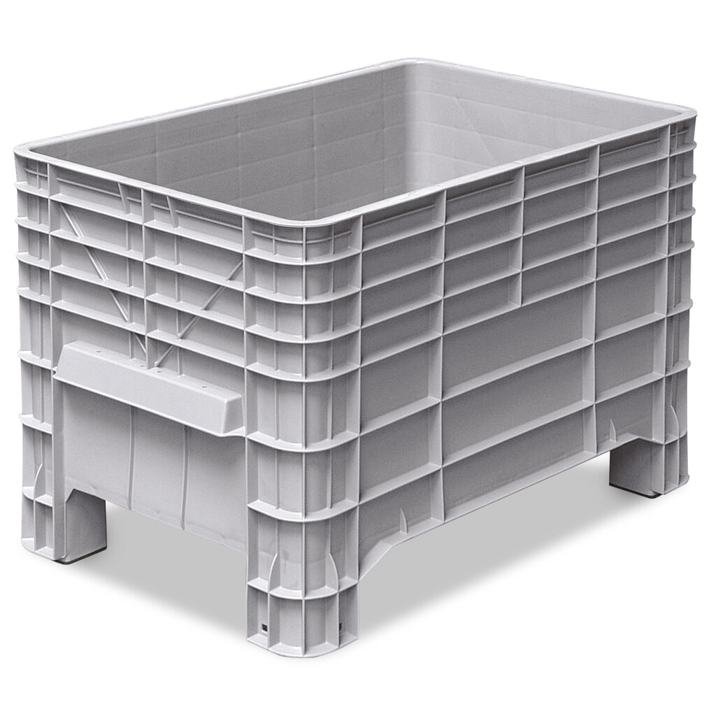 Velký zásobník z polyetylenu, s patkami + madlo Obrázek produktu: Velký zásobník z polyetylenu, s patkami + madlo