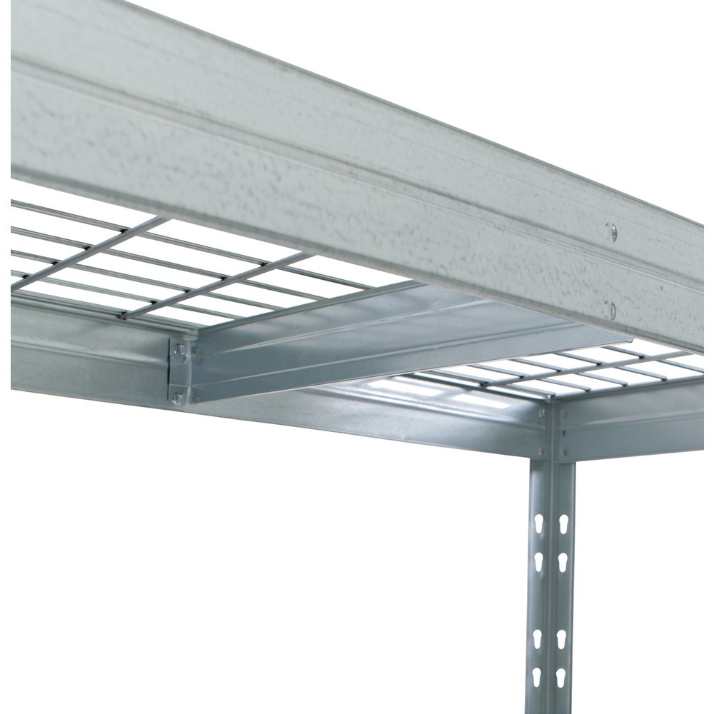 Číslo obrázku produktu 3: Venkovní stojan se širokým rozpětím s mřížkovými policemi, VxŠxH 1800 x 1500 x 600mm