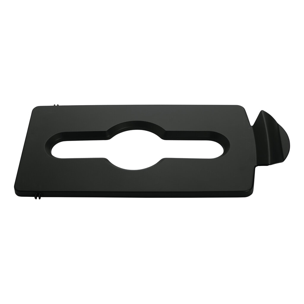 Obrázek produktu: Víko pro recyklační stanici Rubbermaid® Slim Jim, otvor pro smíšený odpad, černá