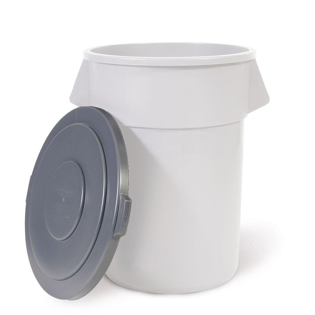 Víko univerzálního kontejneru Rubbermaid® 121 litrů, kulaté, šedá Obrázek produktu: Víko univerzálního kontejneru Rubbermaid® 121 litrů, kulaté, šedá