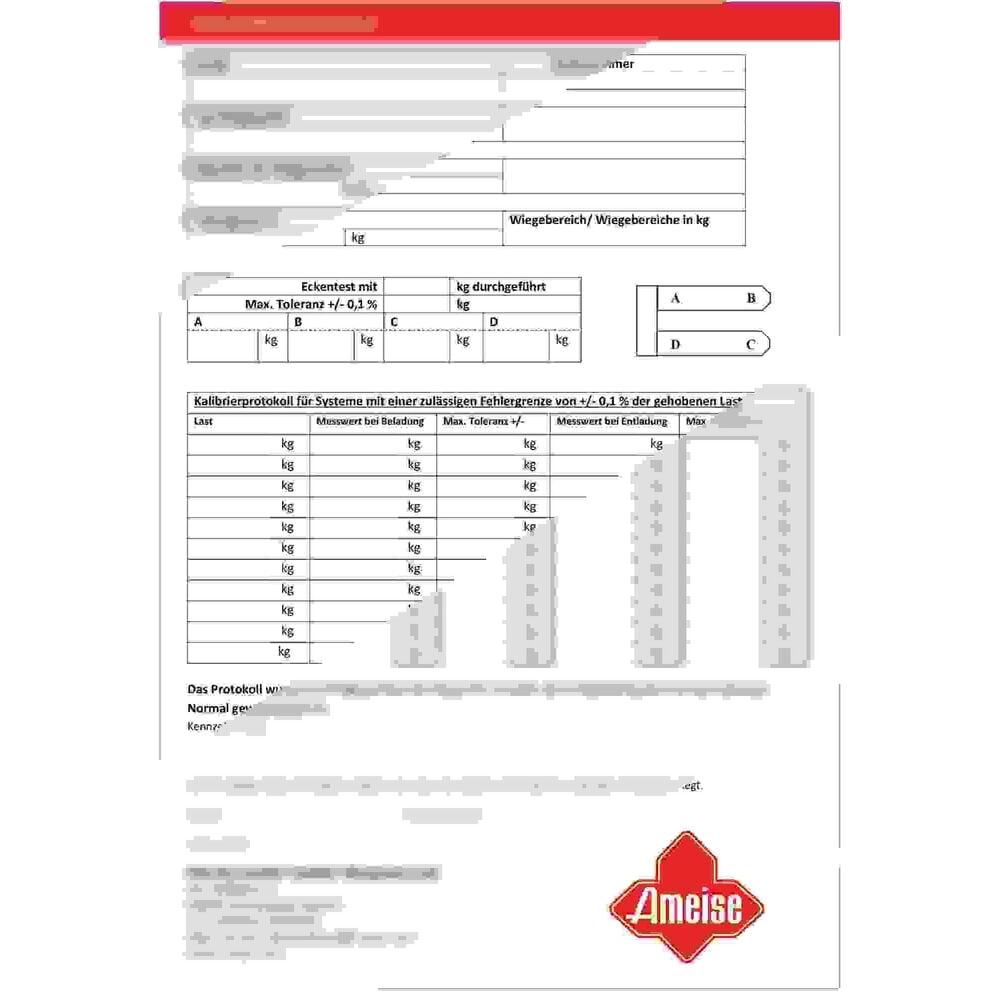 Obrázek produktu: Volitelně – certifikát seřízení pro paletový vozík s váhou Ameise® PTM 2.0 Scale/Scale+/Scale s dotykovým displejem