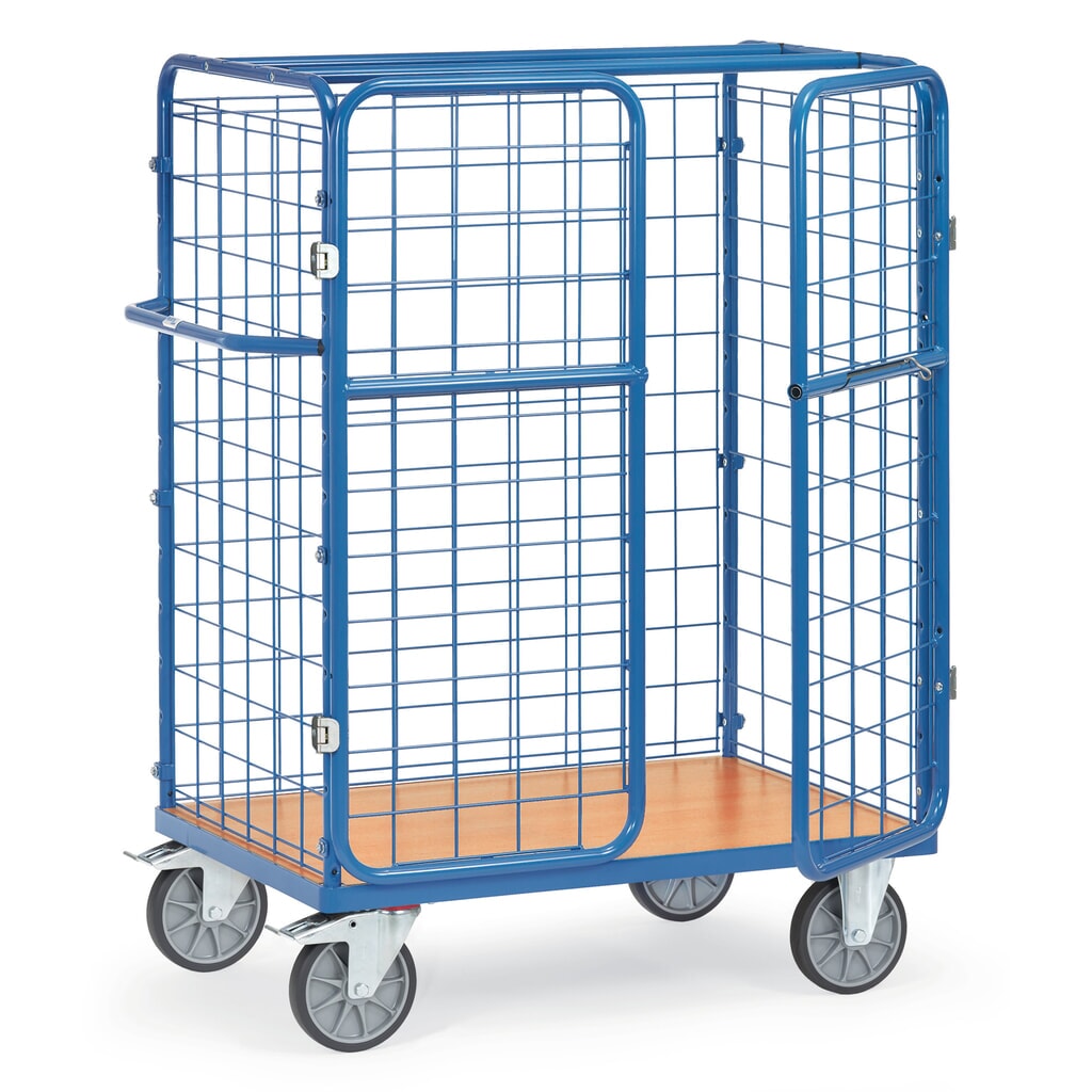 Číslo obrázku produktu 1: Vozík na přepravu balíků fetra®, nosnost 600 kg, ložná plocha ŠxH 1000 x 700 mm, výška 1552 mm