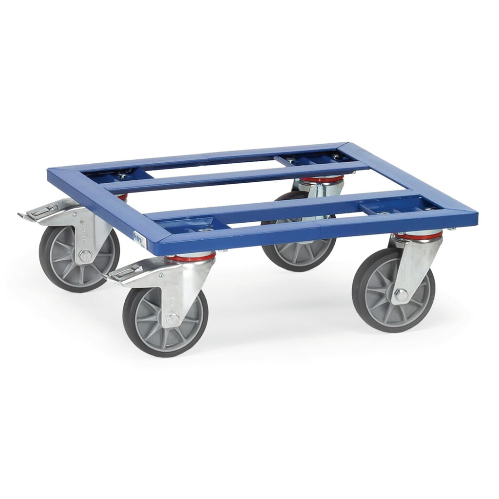 Vozík na boxy fetra® s otevřeným rámem, nosnost 400 kg, ložná plocha 500 x 500 mm Obrázek produktu: Vozík na boxy fetra® s otevřeným rámem, nosnost 400 kg, ložná plocha 500 x 500 mm