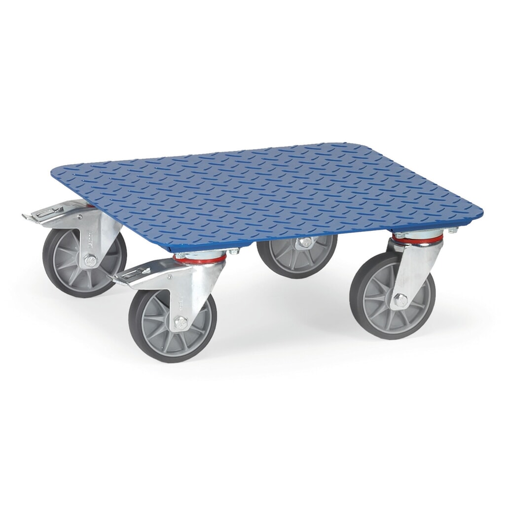 Obrázek produktu: Vozík na boxy fetra® se slzičkovým plechem, nosnost 400 kg, ložná plocha ŠxH 500 x 500 mm