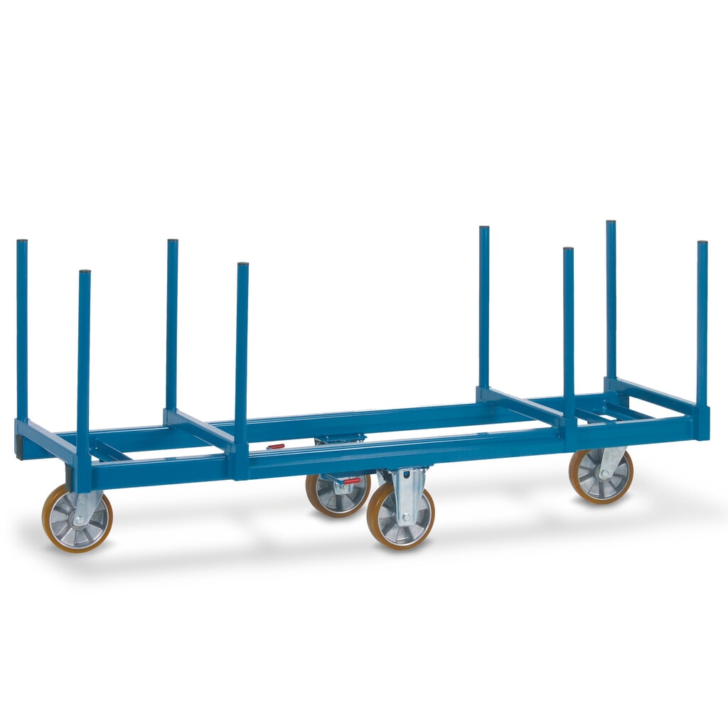 Vozík na dlouhý materiál fetra®, délka 2000 mm, nosnost 1500 kg Obrázek produktu: Vozík na dlouhý materiál fetra®, délka 2000 mm, nosnost 1500 kg