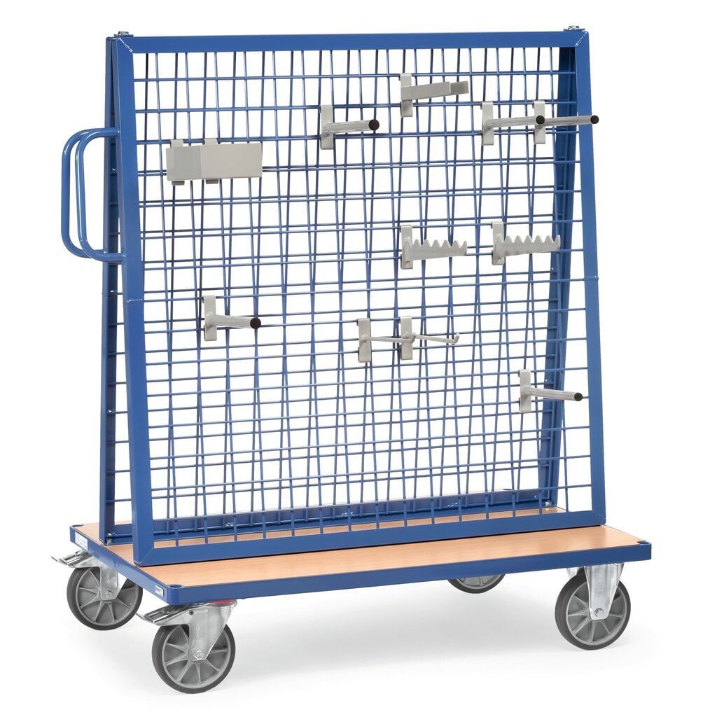 Vozík pro obrobky fetra®, dvoustranný, nosnost 600 kg Obrázek produktu: Vozík pro obrobky fetra®, dvoustranný, nosnost 600 kg
