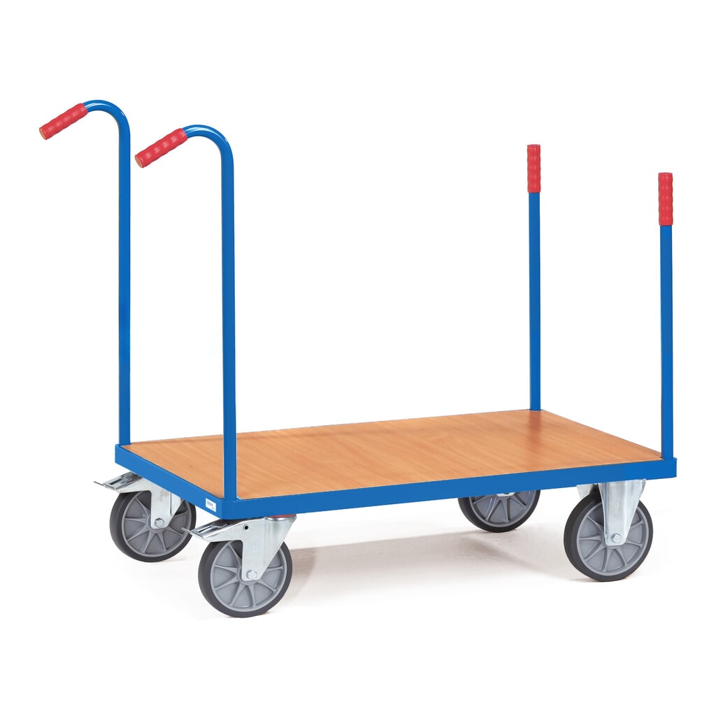 Plošinový vozík fetra® s klanicemi, ložná plocha 500 x 850 mm, nosnost 500 kg Obrázek produktu: Plošinový vozík fetra® s klanicemi, ložná plocha 500 x 850 mm, nosnost 500 kg
