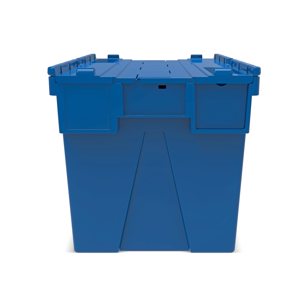 Číslo obrázku produktu 4: Alpha Eurobox z PP s sklápěcím víkem, modrý, 77 l, VxŠxH 400 x 600 x 400 mm
