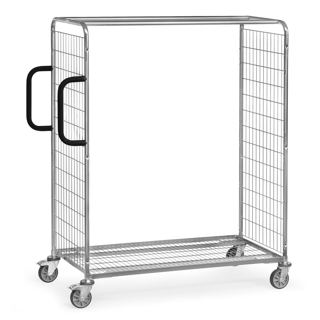 Vychystávací vozík fetra®, VxŠxH 1 625 x 690 x 1 491 mm, nosnost 300 kg Obrázek produktu: Vychystávací vozík fetra®, VxŠxH 1 625 x 690 x 1 491 mm, nosnost 300 kg