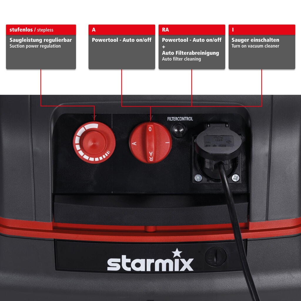 Vysavač na mokré/suché vysávání starmix Compact, kategorie prachu L, 1600 W Číslo obrázku produktu 4: Vysavač na mokré/suché vysávání starmix Compact, kategorie prachu L, 1600 W
