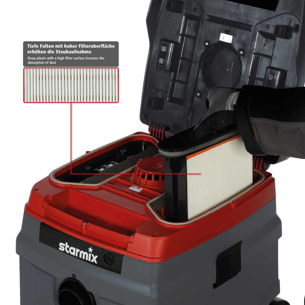 Vysavač na mokré/suché vysávání starmix Compact, kategorie prachu L, 1600 W Číslo obrázku produktu 7: Vysavač na mokré/suché vysávání starmix Compact, kategorie prachu L, 1600 W