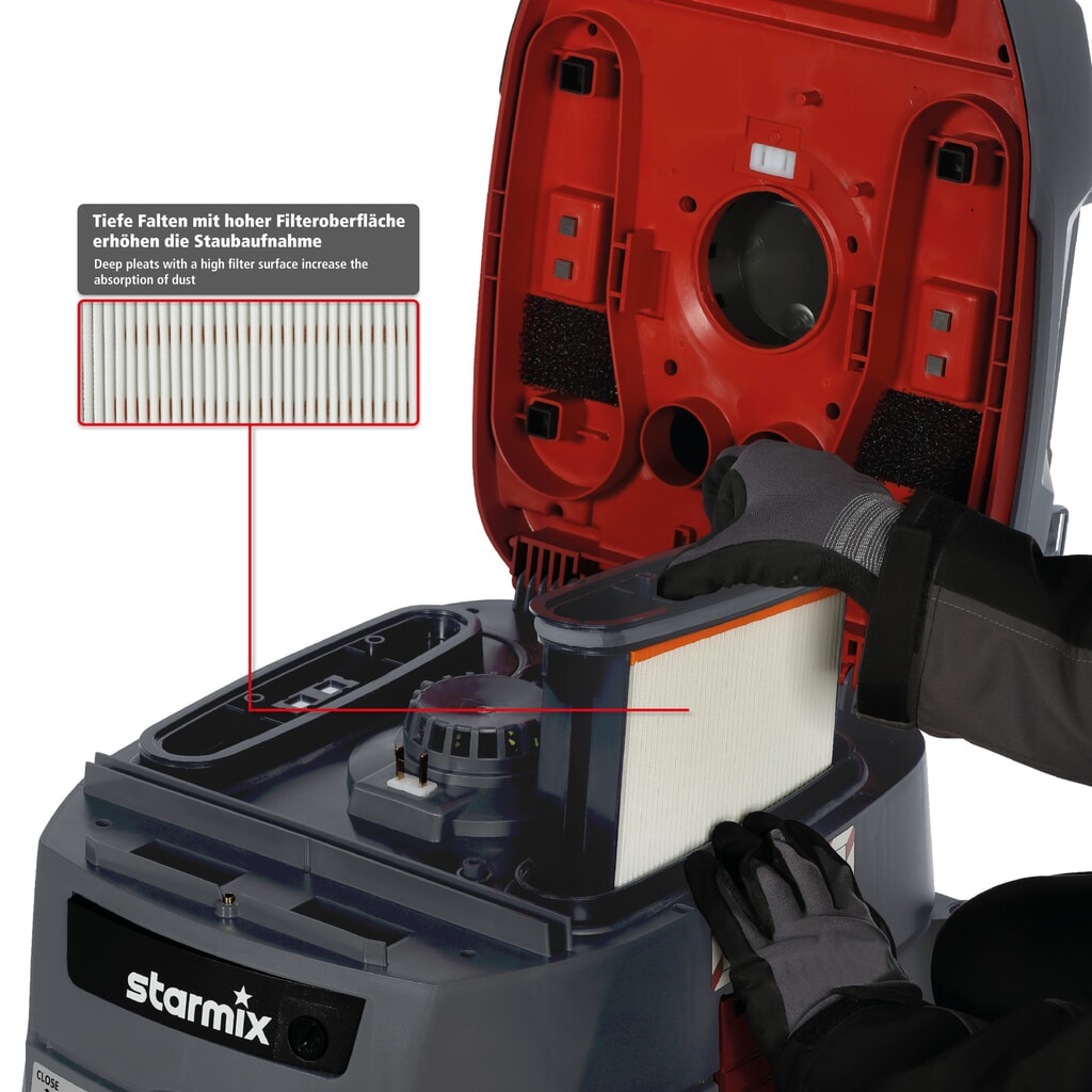Vysavač na mokré/suché vysávání starmix iPulse, kategorie prachu L, 1600 W, 35 l Číslo obrázku produktu 8: Vysavač na mokré/suché vysávání starmix iPulse, kategorie prachu L, 1600 W, 35 l