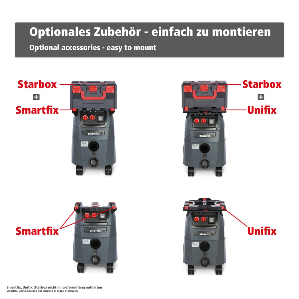 Vysavač na mokré/suché vysávání starmix iPulse, kategorie prachu L, 1600 W, 35 l Číslo obrázku produktu 9: Vysavač na mokré/suché vysávání starmix iPulse, kategorie prachu L, 1600 W, 35 l