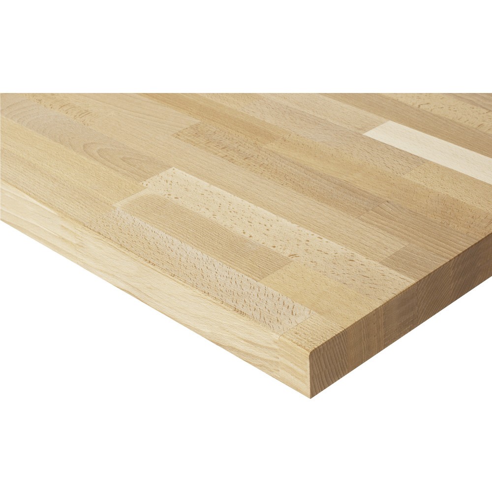 Číslo obrázku produktu 2: Pracovní stůl RAU ve výškově nastavitelném provedení, řada TOM, VxŠxH 760-1080 x 1 000 x 800 mm, 1 zásuvka, pracovní deska z bukového masivu