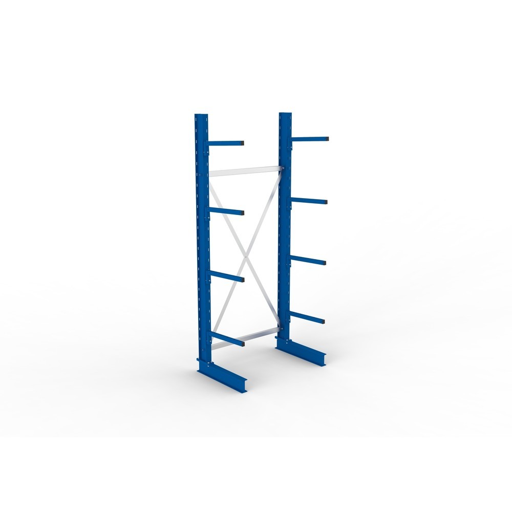 Číslo obrázku produktu 4: Základní pole konzolového regálu META, jednostranné, nosnost na rameno 175 kg, VxŠxH 2 500 x 1 094 x 710 mm