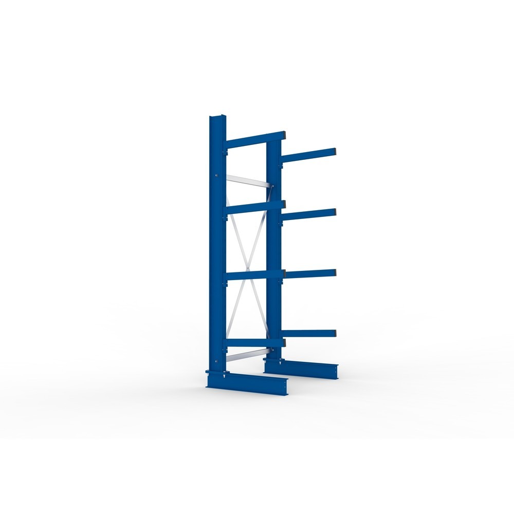 Číslo obrázku produktu 4: Základní pole konzolového regálu META, jednostranné, nosnost na rameno 250 kg, V×Š×H 2 500 × 1 103 × 830 mm