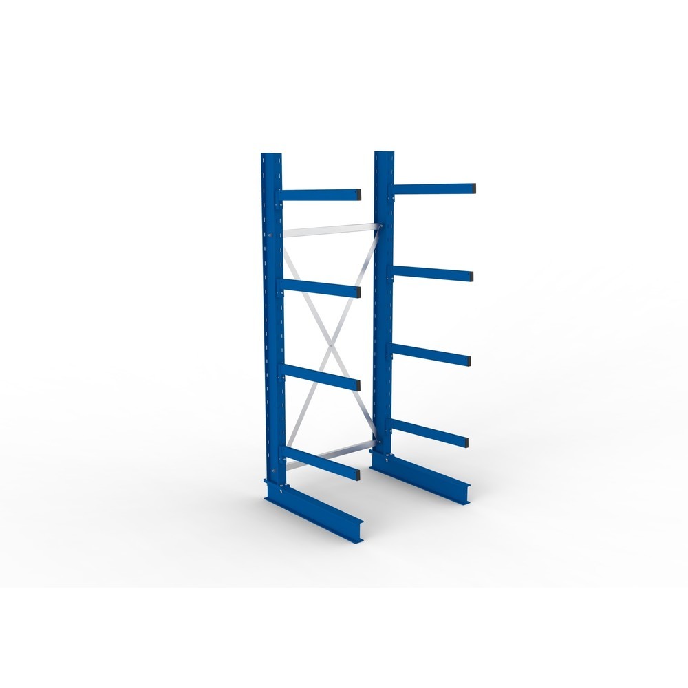Číslo obrázku produktu 2: Základní pole konzolového regálu META, jednostranné, nosnost na rameno 250 kg, V×Š×H 2 500 × 1 103 × 1 030 mm
