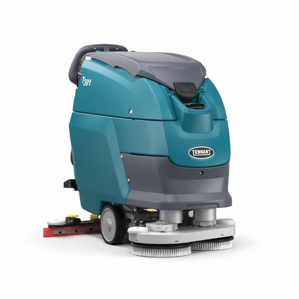 Zametací a vysávací stroj Tennant® T391 BT 60, baterie, kartáč 300 mm Obrázek produktu: Zametací a vysávací stroj Tennant® T391 BT 60, baterie, kartáč 300 mm