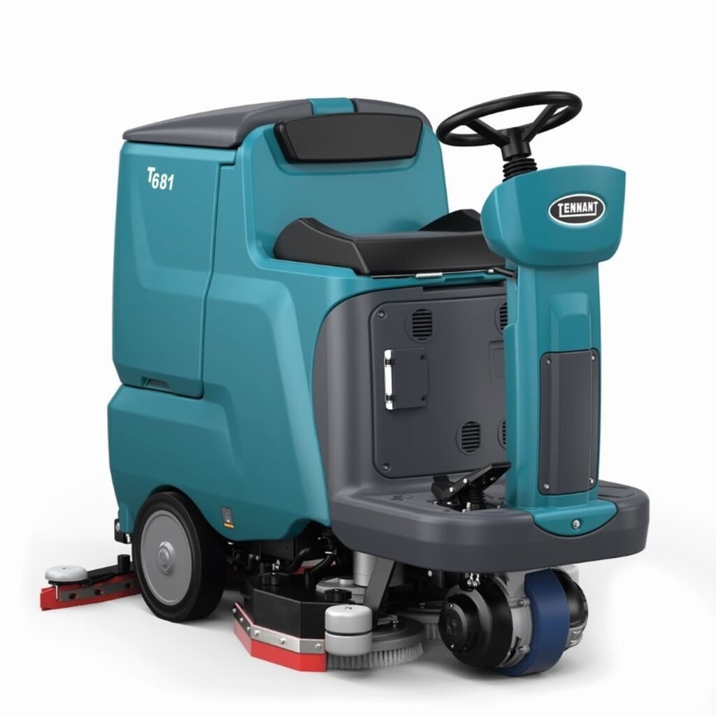 Zametací a vysávací stroj Tennant® T681 BT 70, baterie, kartáč 340 mm Obrázek produktu: Zametací a vysávací stroj Tennant® T681 BT 70, baterie, kartáč 340 mm