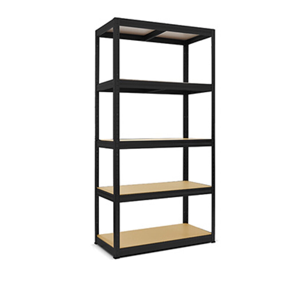 Zátěžový regál HEMMDAL typ XS, černá – 180 x 75 x 35 cm – až 750 kg Obrázek produktu: Zátěžový regál HEMMDAL typ XS, černá – 180 x 75 x 35 cm – až 750 kg