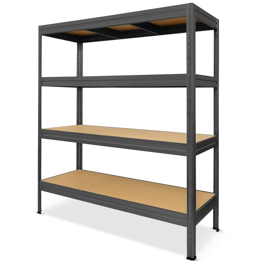 Číslo obrázku produktu 1: Zátěžový regál HEMMDAL typ XL, antracitová – 180 x 180 x 60 cm – až 2000 kg
