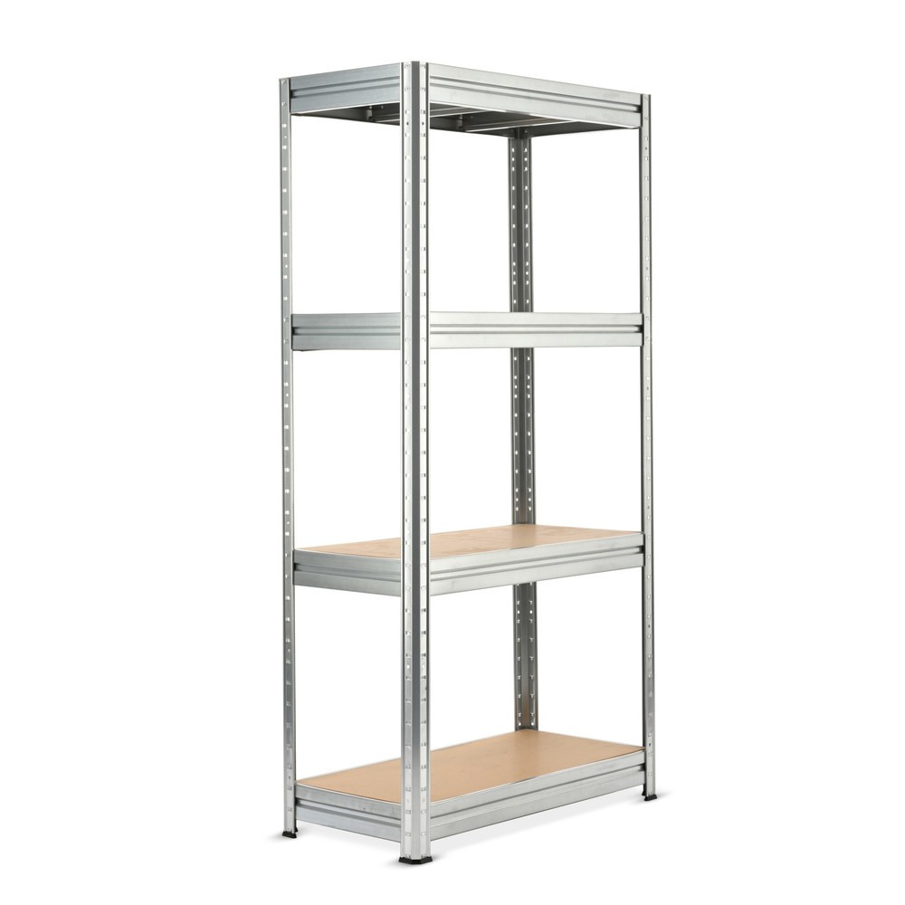 Číslo obrázku produktu 1: Policový regál HEMMDAL, galvanizovaný, nosnost police 600 kg, VxŠxH 1770 x 900 x 450 mm