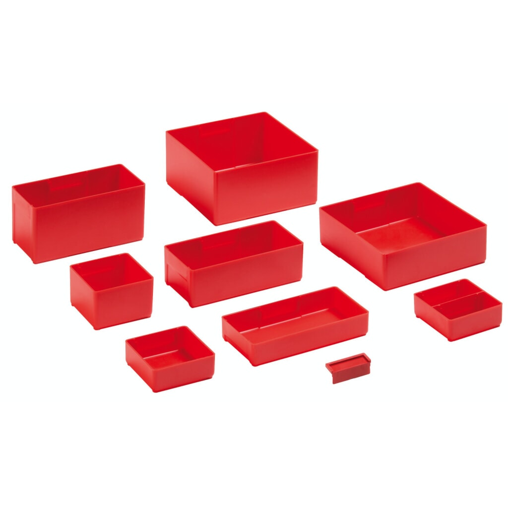 Zavěšovací boxy LISTA 9x9E, (ŠxH) 150x150 mm, 6 ks, pro výšku čela 50 mm Obrázek produktu: Zavěšovací boxy LISTA 9x9E, (ŠxH) 150x150 mm, 6 ks, pro výšku čela 50 mm