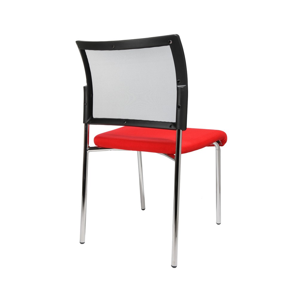 Číslo obrázku produktu 3: Židle pro návštěvy Topstar® Classic se síťovaným opěradlem, 4 nohy, červená
