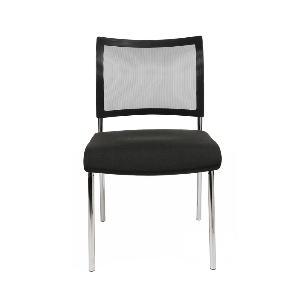 Židle pro návštěvy Topstar® Classic se síťovaným opěradlem, 4 nohy, černá Číslo obrázku produktu 2: Židle pro návštěvy Topstar® Classic se síťovaným opěradlem, 4 nohy, černá