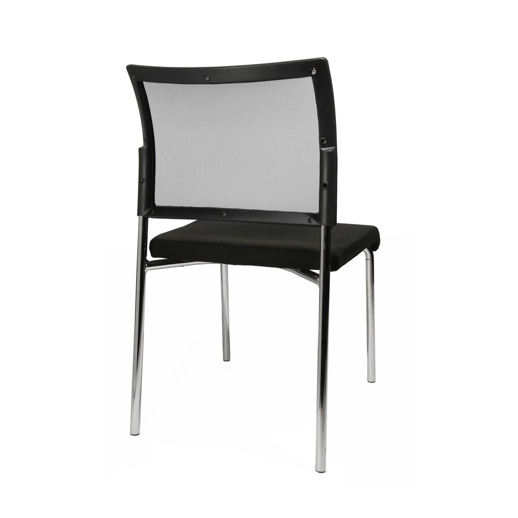 Židle pro návštěvy Topstar® Classic se síťovaným opěradlem, 4 nohy, černá Číslo obrázku produktu 3: Židle pro návštěvy Topstar® Classic se síťovaným opěradlem, 4 nohy, černá