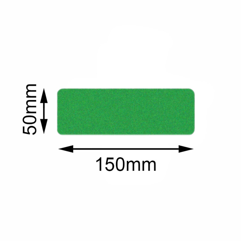 Označení podlahy Mehlhose Safety obdélník, zelená, 50 x 150 mm, 10 ks/balení Obrázek produktu: Označení podlahy Mehlhose Safety obdélník, zelená, 50 x 150 mm, 10 ks/balení