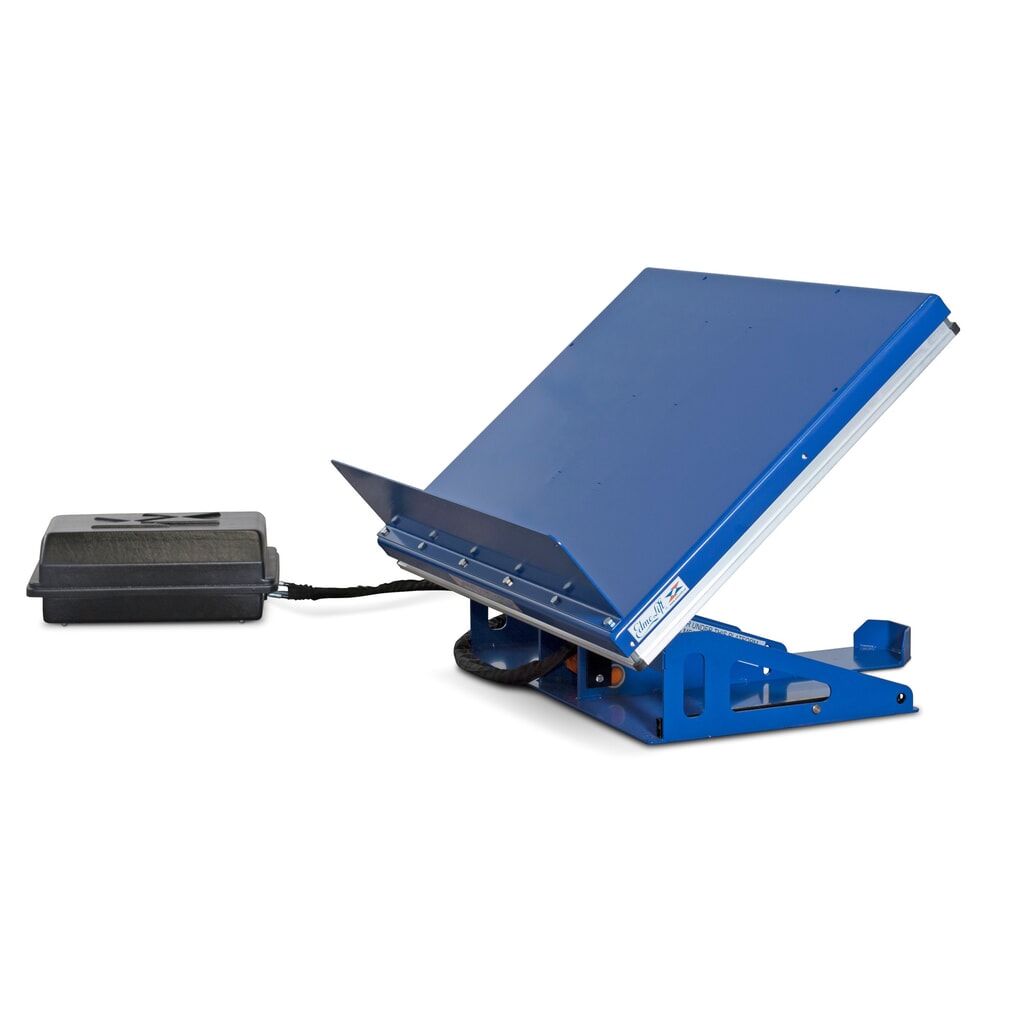 Zvedací naklápěcí zařízení EdmoLift® s uzavřenou plošinou, zdvih 235 – 550 mm, nosnost 750 kg Obrázek produktu: Zvedací naklápěcí zařízení EdmoLift® s uzavřenou plošinou, zdvih 235 – 550 mm, nosnost 750 kg