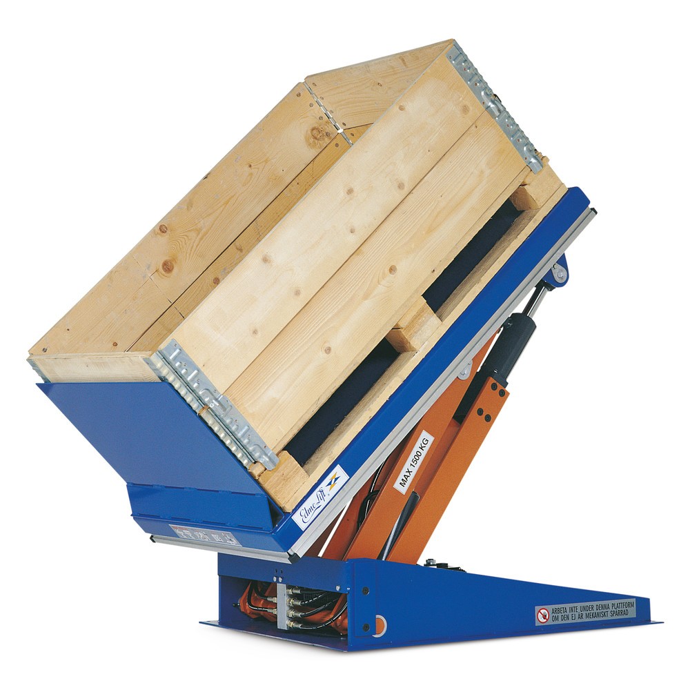 Číslo obrázku produktu 3: Zvedací naklápěcí zařízení EdmoLift® s uzavřenou plošinou, zdvih 235 – 820 mm, nosnost 750 kg
