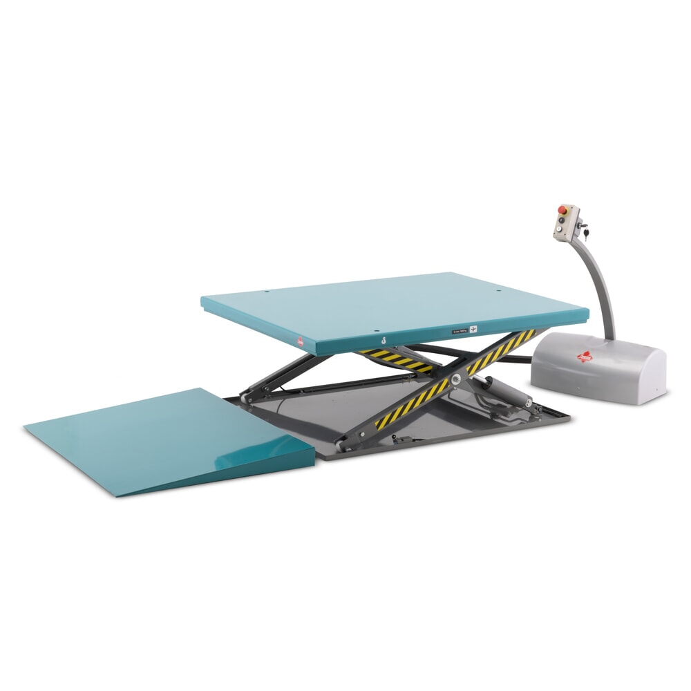 Číslo obrázku produktu 5: Zvedací plošina Ameise® s nájezdovým klínem, nosnost 1000 kg, plošina cca 1450 x 1140 mm